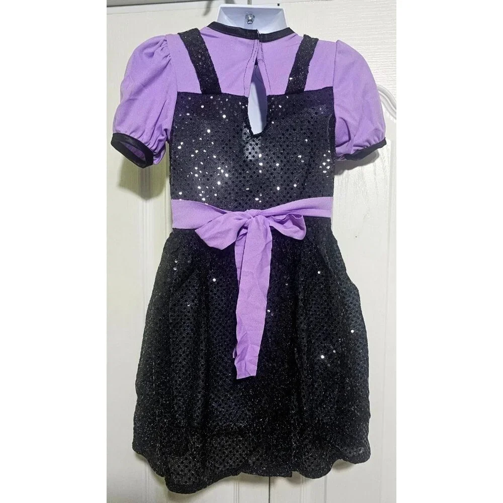 Vintage Rubie's Tiny Monsters Witchie Boo Toddler Witch Costume Rubber Hat Hair - Picture 3 of 7